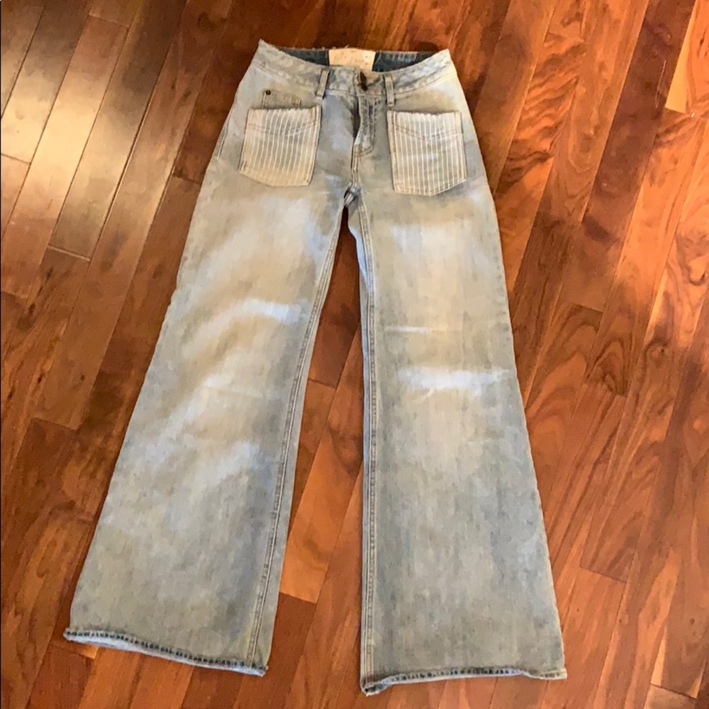 Free People Wide Leg Denim